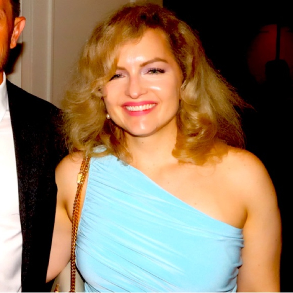 Norma Kamali Diana Gown Powder Blue XS